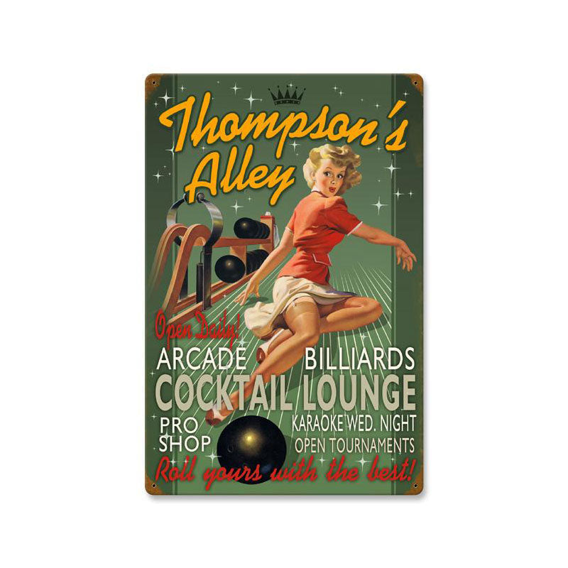 Bowling Alley Personalized 16 x 24