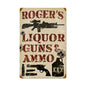Liquor Guns And Ammo Personalized 16 x 24