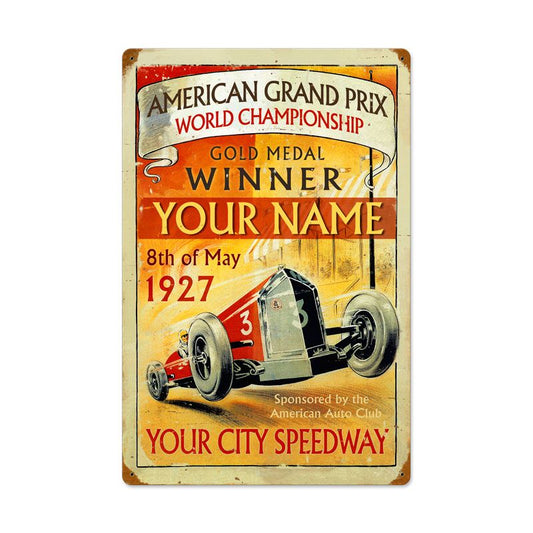 American Grand Prix Personalized 16 x 24
