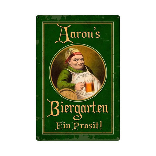 German Beer Garden Personalized 12 x 18