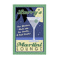 Martini Lounge Personalized 12 x 18