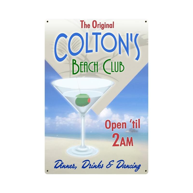 Pacific Beach Club Personalized 12 x 18