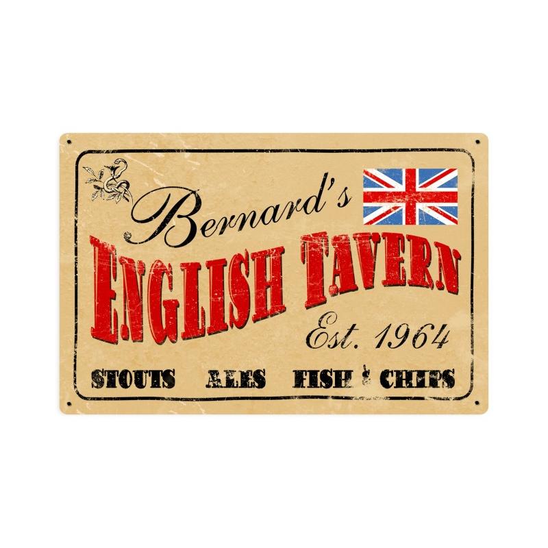 Old English Tavern Personalized 18 x 12