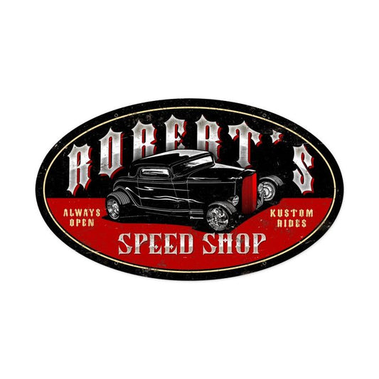 Late Night Speed Shop Personalized 24 x 14