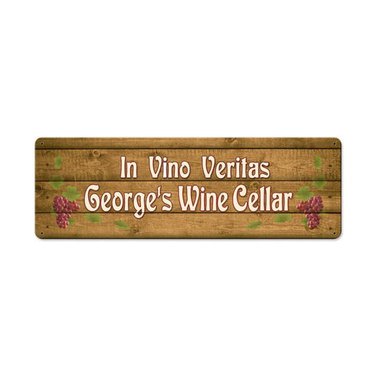 In Vino Veritas Personalized 24 x 8