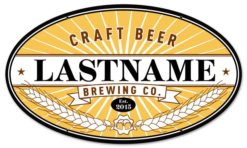 Craft Brewing Company Personalized 14 x 24