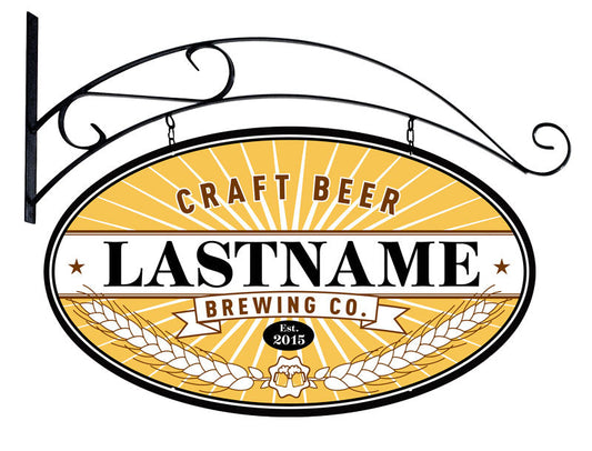 Craft Brewing Company Double Sided Personalized 24 x 14