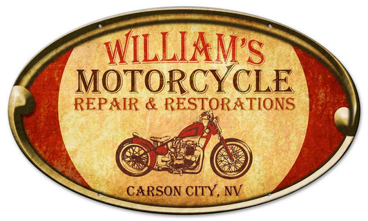 Motorcycle Repair Personalized 24 x 14