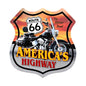 Route 66 Motorcycle 15 x 15