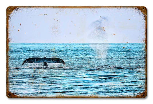 Hawaii Whales 18 X 12
