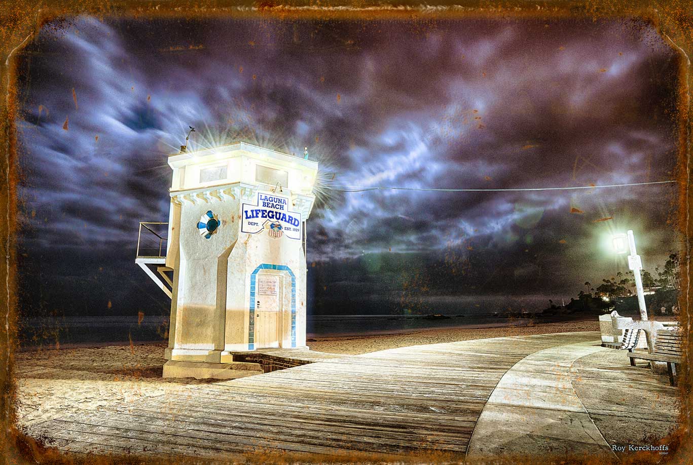Laguana Beach Life Guard Tower Ii 36 X 24