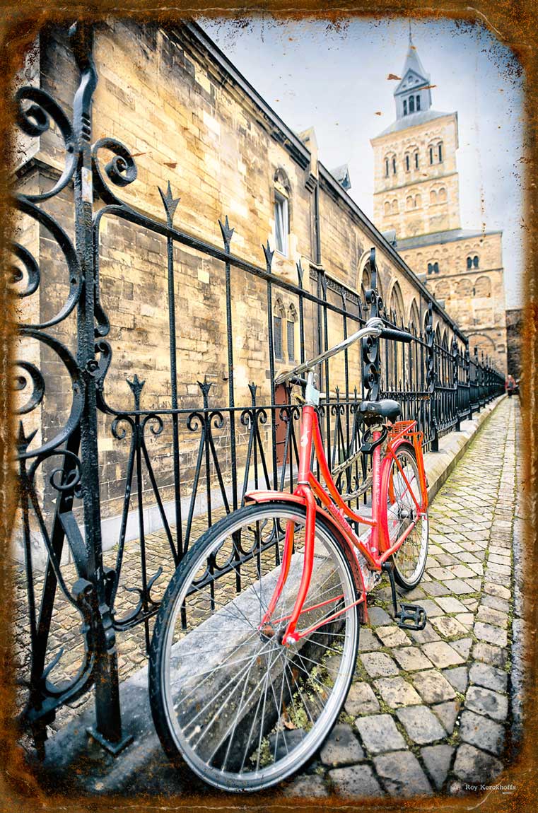 Rk Red Bicycle 18 X 12