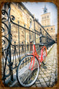 Rk Red Bicycle 18 X 12