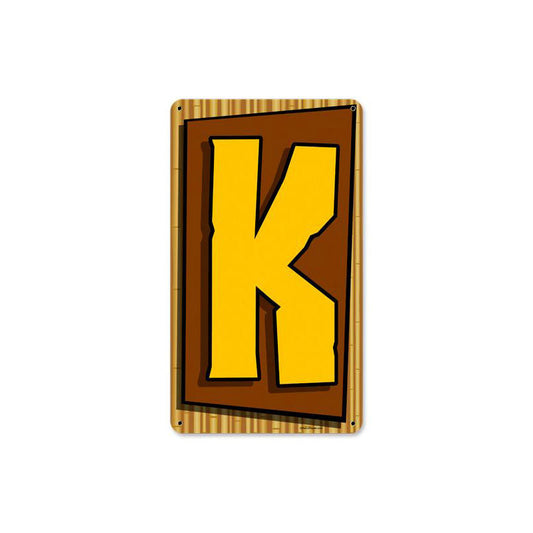 Tiki Letter K 8 x 14