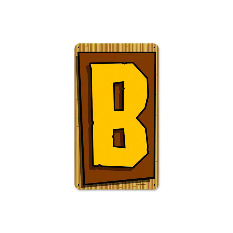 Tiki Letter B 8 x 14