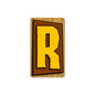 Tiki Letter R 8 x 14