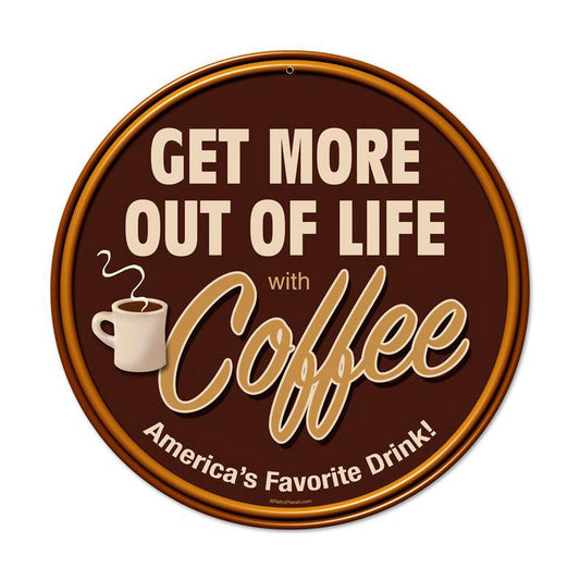 Get More Coffee 14 x 14
