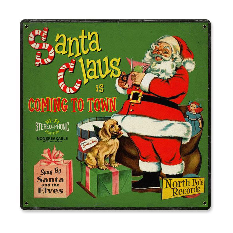 Santa Record Cover 12 x 12