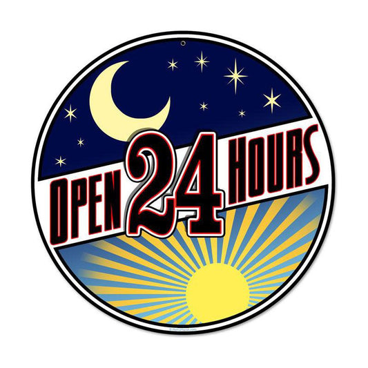 Open 24 Hours 14 x 14