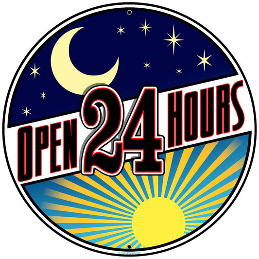 Open 24 Hours 28 x 28