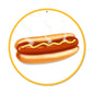 Hot Dog 14 x 14