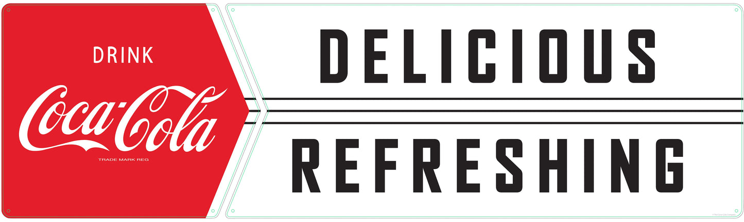 Coke Delicious Refreshing 2 Pcs 72 X 21