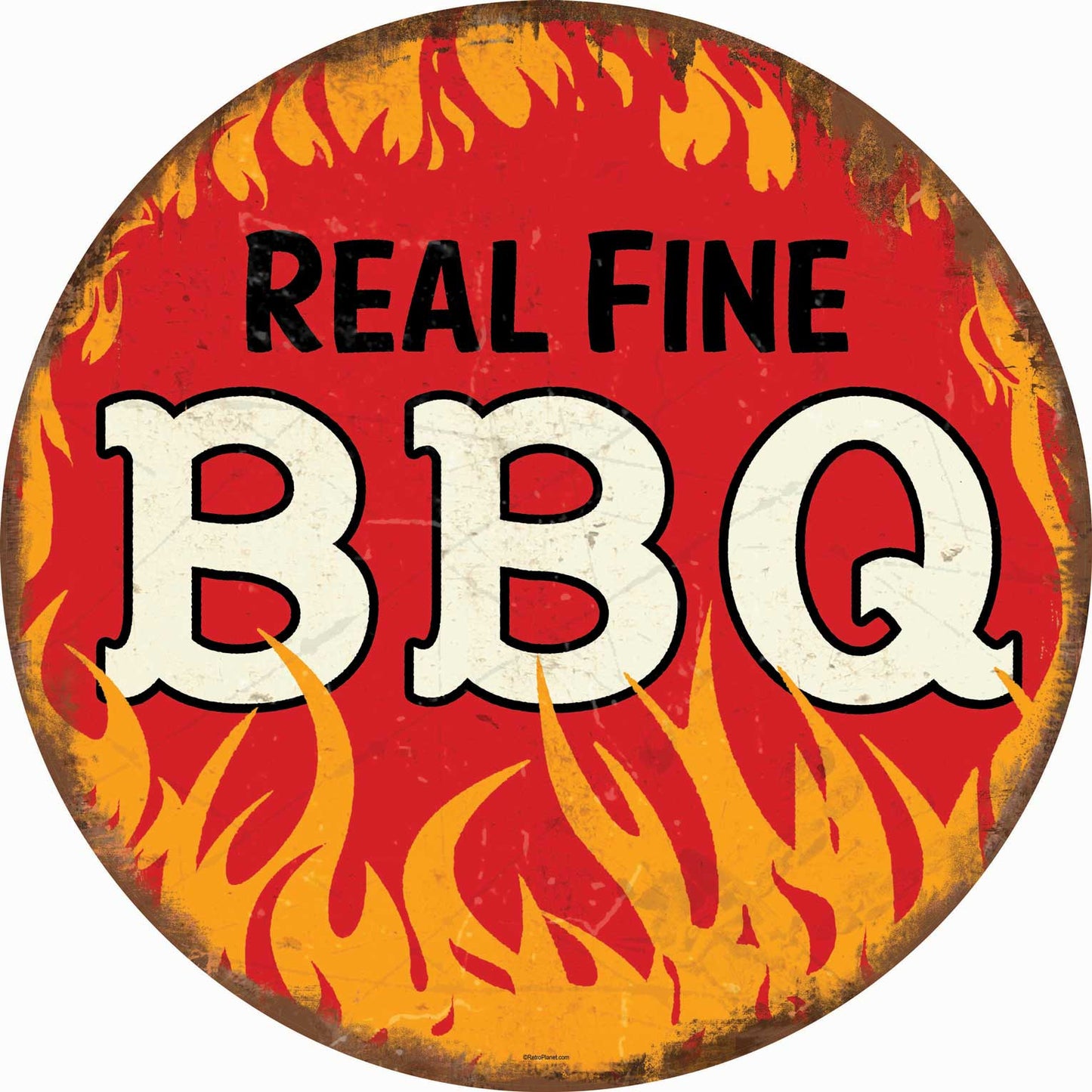Real Fine Bbq Flames 42 X 42