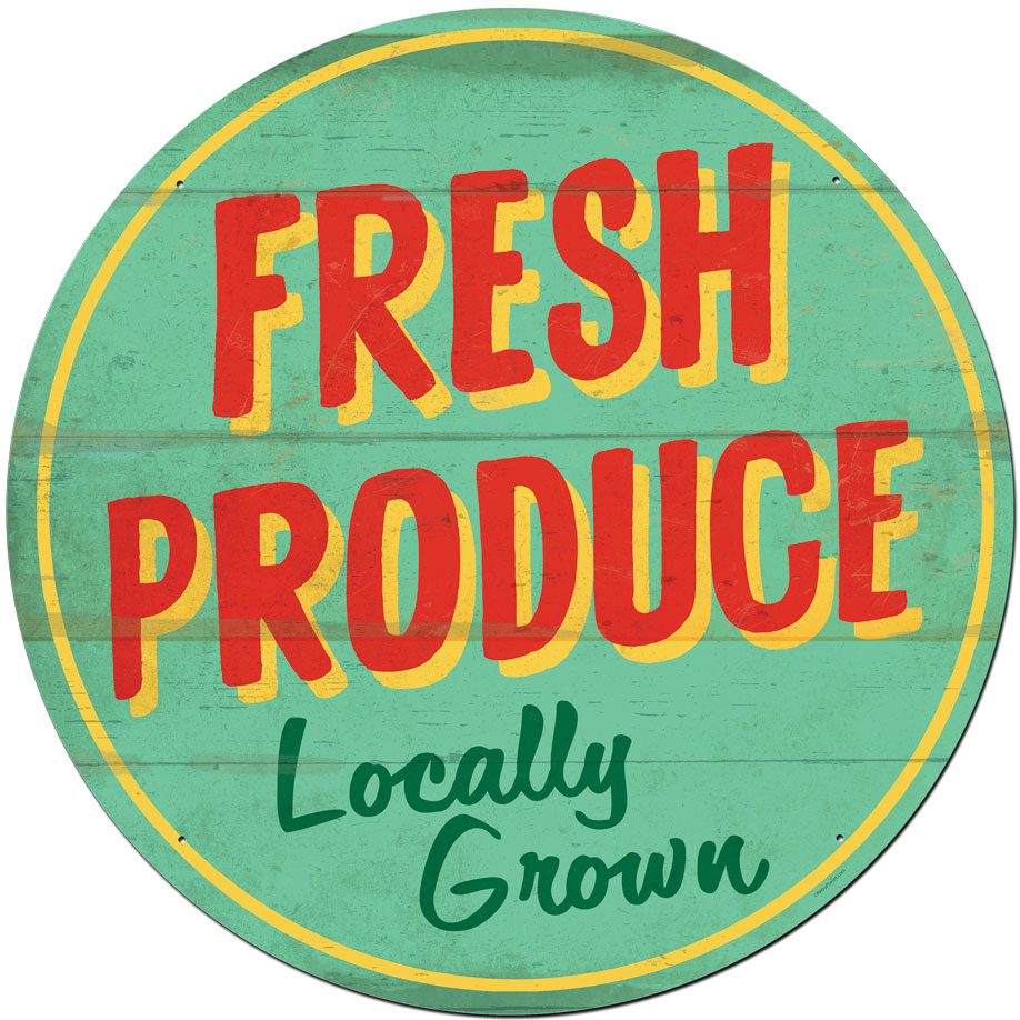 Fresh Produce Locally Grown 42 X 42