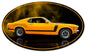 1970 Yellow Mustang Boss 302 Fastback 24 x 14