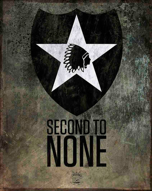 2nd Infantry Vintage Style Metal Sign 12 X 15