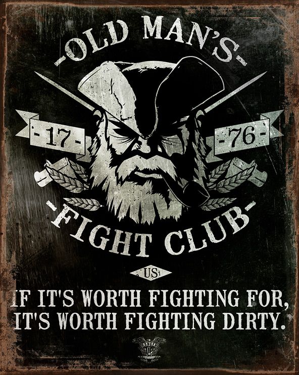Old Man'S Fight Club 12 X 15