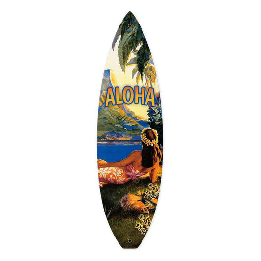 Hawaii Aloha Vintage Style Metal Sign 22 x 6