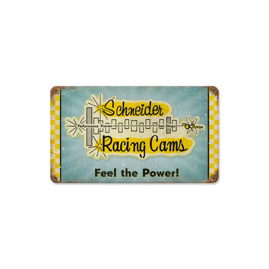 Schneider Horsepower Vintage Style Metal Sign 14 x 8