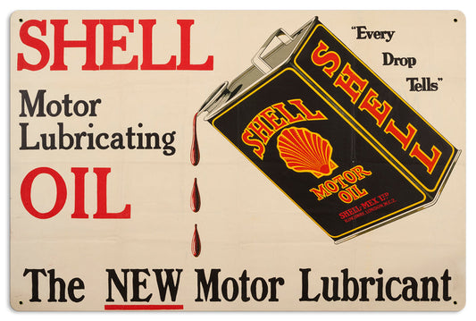 Motor Lubricating Oil Vintage Style Metal Sign 24 X 16