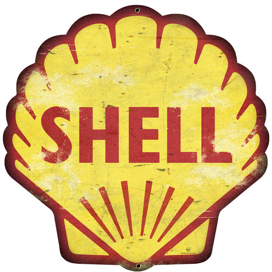 Shell Vintage Style Metal Sign 28 X 28