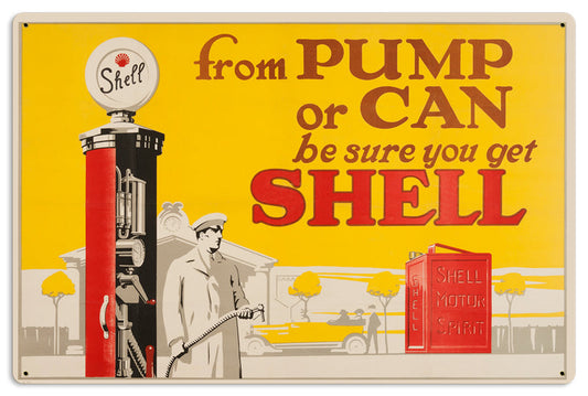 Pump Can Vintage Style Metal Sign 24 X 16