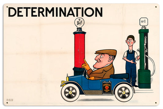 Determination Bateman Vintage Style Metal Sign 24 X 16