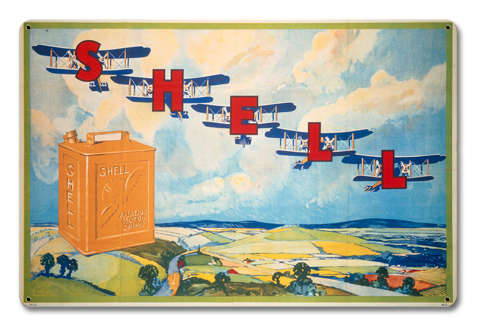 Shell Plane Letters 12 X 18