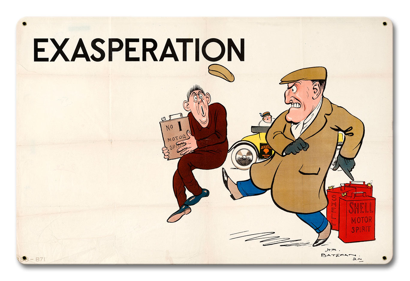 Exasperation Bateman Shell 18 X 12