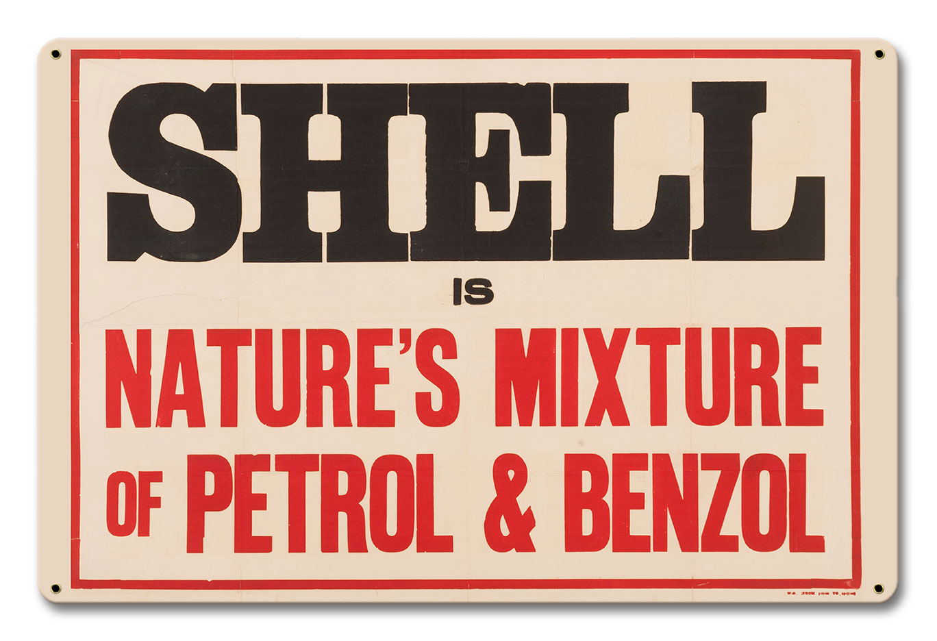 Shell Natural Petrol Benzol 12 X 18