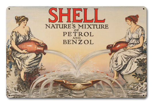 Natures Mixture Vintage Style Metal Sign 18 X 12