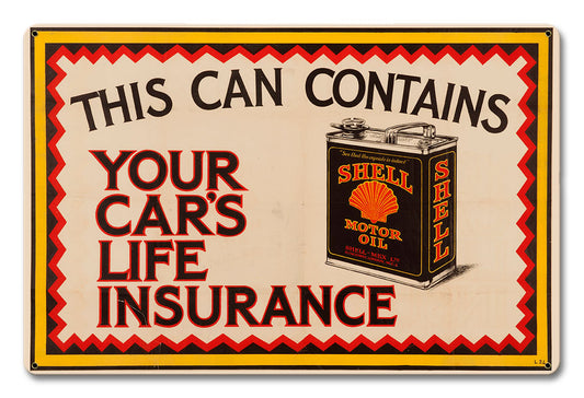 Can Life Insurance Vintage Style Metal Sign 12 X 18