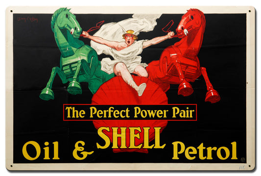 Perfect Power Pair Vintage Style Metal Sign 16 X 24