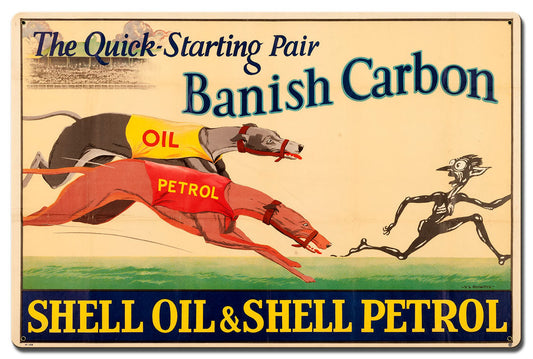 Quick Banish Carbon Vintage Style Metal Sign 16 X 24
