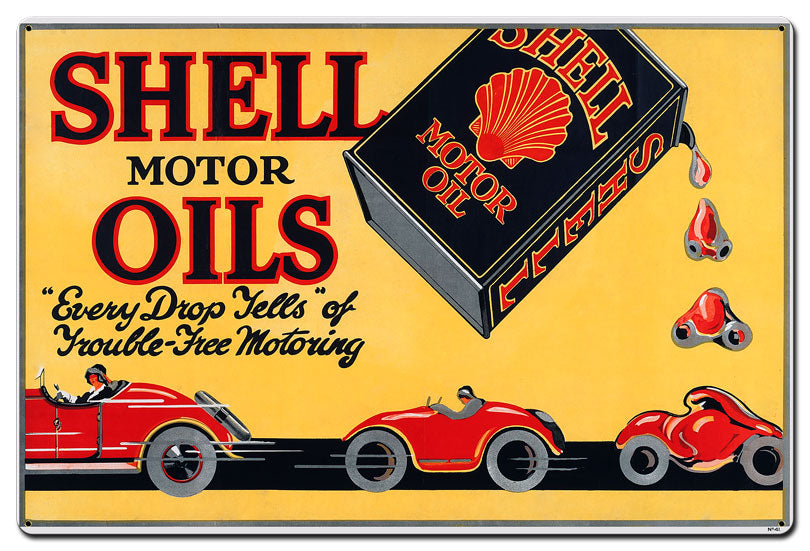 Shell Motor Oil Trouble Free Motoring 36 X 24