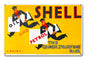 The Quick Starting Pair Shell Oil Two Men 18 X 12