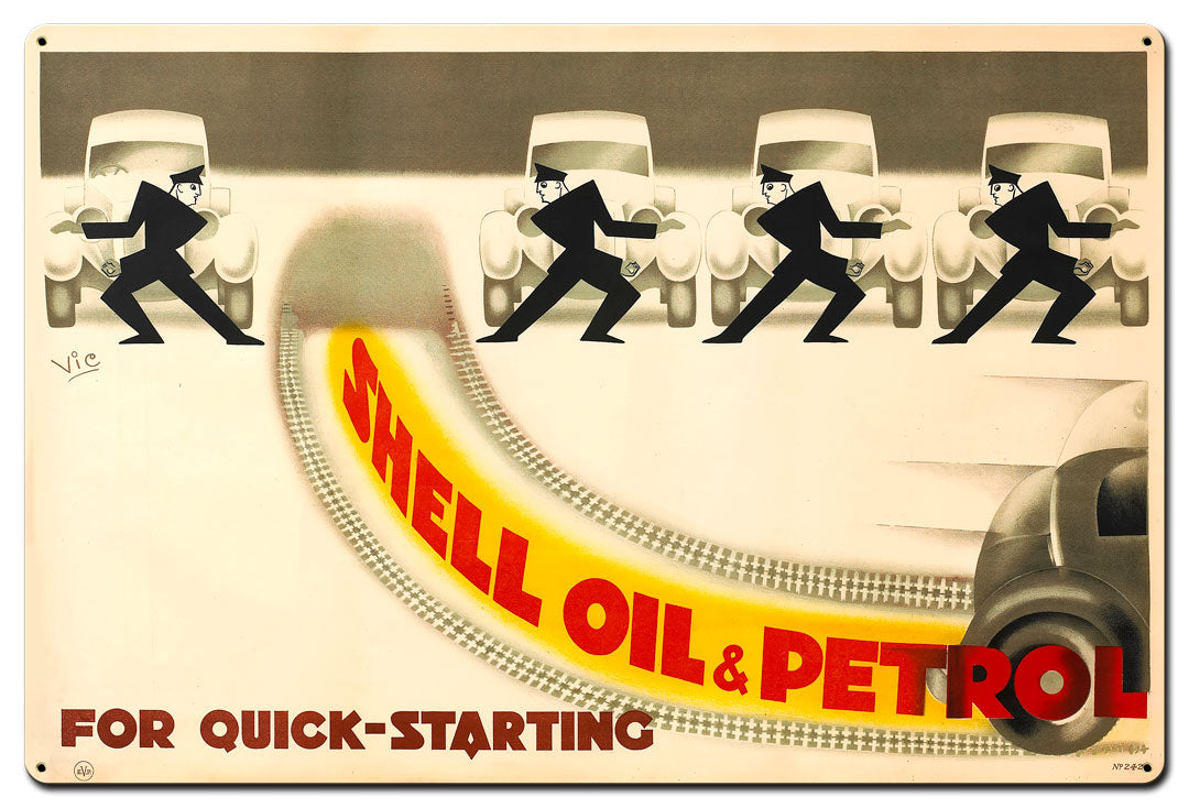Shell Oil For Quick Starting 36 X 24
