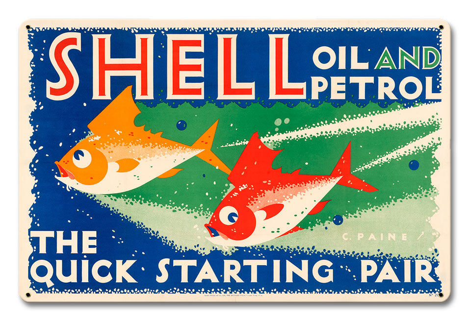 The Quick Starting Pair Shell Oil Fish 18 X 12