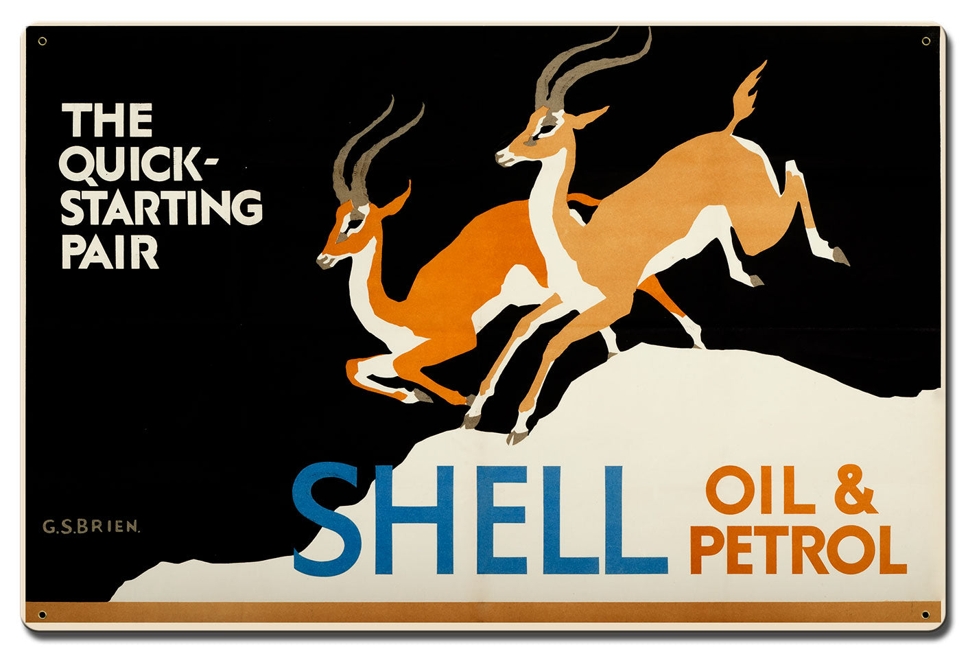 The Quick Starting Pair Shell Oil Gazelles 24 X 16