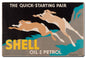 The Quick Starting Pair Shell Oil Rabbits 24 X 16